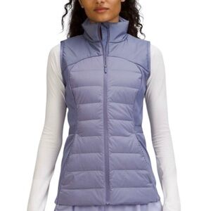 NWT Lululemon Down for It All Vest purple Size 10 Stretch lined pockets #86